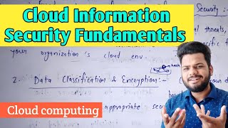 Cloud Information Security Fundamentals  Cloud Security Services  Lec23 [upl. by Jesselyn]