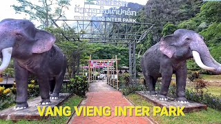 Visiting the beautiful Inter Park in Vang Vieng Laos [upl. by Cerellia]