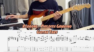 Redbone  Childish Gambino Gyoshi Guitar Cover w TABS [upl. by Karisa]