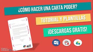 ✍ Cómo Hacer una CARTA PODER  Plantillas y Tutorial 2023 [upl. by Notgnirra]