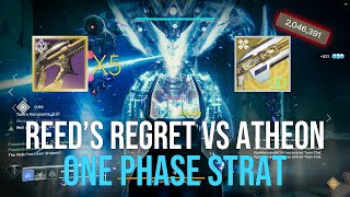 Reeds Regret VS Legend Atheon One Phase Strategy  Season of the Lost Destiny 2 [upl. by Aivatnuahs]