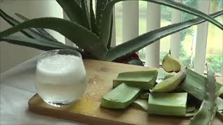 Aloe Vera Juice  How to make Aloe Vera Juice at home [upl. by Rabma871]