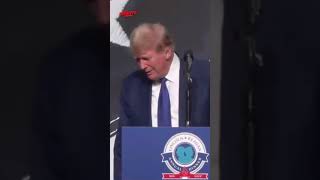 Trumps Hilarious Stage Tilting Left Moment 😂 [upl. by Lounge590]