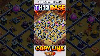 Unbeaten TH13 War Base Layout 🔥Clash of Clans [upl. by Fife602]