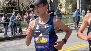 Suguru Osako  Boston Marathon 2024  Wellesley College 131 miles [upl. by Finny]