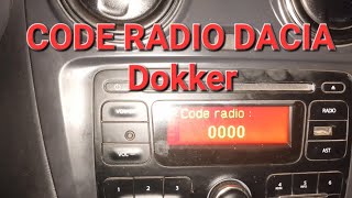 كيفاش تدخل code radio dacia dokker [upl. by Pangaro230]