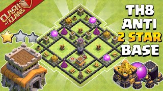 Town hall 8Th8 Base  Town hall 8Th8 FarmingTrophyPushingWar Base  Coc Th8 Base Link 2023 [upl. by Assirrak]