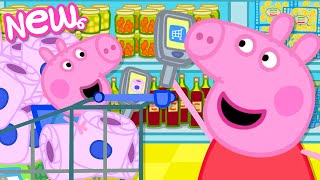 Peppa Pig Tales 🛒 Supermarket Shopping Cart Sprint 📱 BRAND NEW Peppa Pig Episodes [upl. by Adiaros]