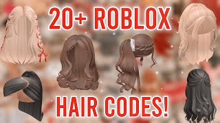 20 Aesthetic HAIR CODES WITH CODES  LINKS  ROBLOX BLOXBURG BERRY AVENUE BROOKHAVEN [upl. by Mollie5]