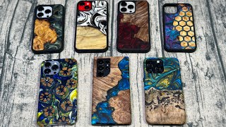 Carved Real Wood Cases for The iPhone and Galaxy Phones [upl. by Trautman122]