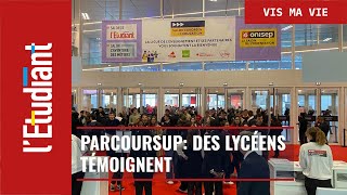 Parcoursup  témoignages de lyceens au salon de lEtudiant [upl. by Akilam]