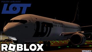 Roblox LOT Polish Airlines Flight  Boeing 737800 BUSINESS CLASS [upl. by Gnaht]