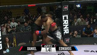 LIGHT HEAVYWEIGHT SUBMISSION MARCELLUS EDWARDS VS WESLEY DANIEL  APFCX FULLFIGHT MMA [upl. by Riedel]