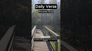 1 Verse 1 Minute Proverbs 1022 daily bible verseoftheday spiritualgrowth proverbs shorts [upl. by Kehoe]