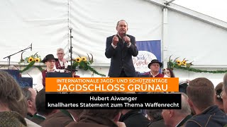 Stellvertretender bayerischer Ministerpräsident Hubert Aiwanger spricht über das Waffengesetz [upl. by Laven329]