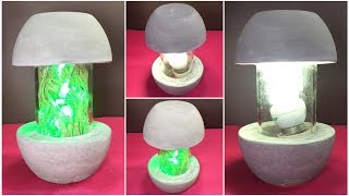 Betonlampe DIY How to Make Concrete Lamp Cement Decoration Ideas By Ideas Tv [upl. by Lail679]