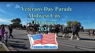 Veterans Day Parade Midwest City Oklahoma 2024 [upl. by Kcirdet]