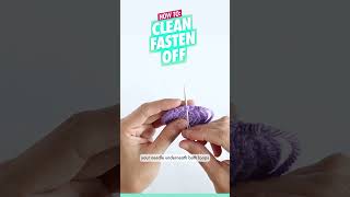 How to Crochet 🧶 Clean Fasten Off  Beginner Amigurumi Tutorial [upl. by Yraht]