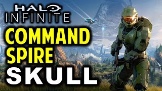 The Command Spire Skull Location  Halo Infinite Collectibles Guide [upl. by Anileve]