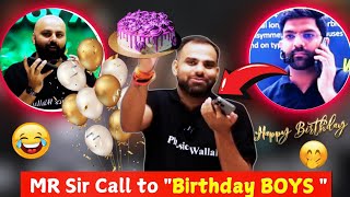 MR Sir Call MD Sir amp Sudhanshu Sir in Live Class 🔥 Birthday Celebration 🎉 Funny Video neet2025 [upl. by Lana]