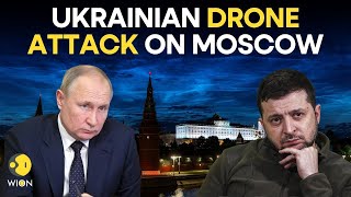 Russia says Ukraine attacked Moscow with at least five drones  RussiaUkraine War LIVE  WION LIVE [upl. by Mokas]