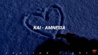 KAI  AMNESIA 카이 기억상실 가사 Easy Lyrics [upl. by Jr]