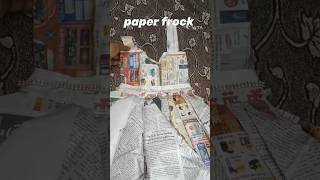 Paper frock  done by my daughter  5 mins craft  school competition  9112024 at yasomalis [upl. by Petunia]