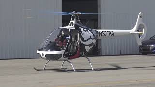 Guimbal Cabri G2 N371PA and Robinson R44 N12RH Taking Off From The Clarksville Regional Airport [upl. by Alehcim]