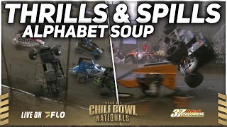 Alphabet Soup Thrills amp Spills  2023 Lucas Oil Chili Bowl Nationals [upl. by Aiderfla906]