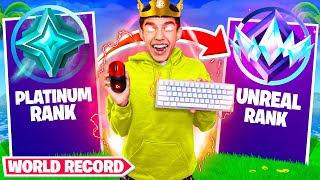 PLATINUM to UNREAL 8 Hour Solo Speedrun In OG Fortnite World Record [upl. by Emilie]