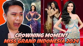 ATEBANG REACTION  MISS GRAND INDONESIA 2024 CROWNING MONENT missmegabintang2024 [upl. by Rust]