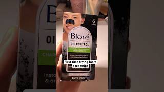 Have you tried Biore Pore strips before porestrips oilcontrol skincare [upl. by Thomey]