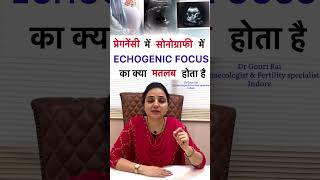 प्रेगनेंसी में सोनोग्राफी में ECHOGENIC FOCUS का क्या मतलब होता है  Usg shorts drgourirai [upl. by Hayila883]