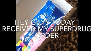 SUPERDRUG PERIOD HAUL [upl. by Lubet]