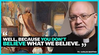 Catholic priest explains Protestants are not welcomed during mass at Catholic Church [upl. by Oinigih790]