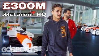 Inside McLaren’s £300M HQ with F1 Driver Lando Norris  All Access  GQ Sports [upl. by Naihr763]