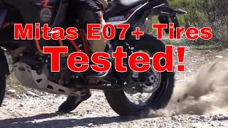 Mitas E07 Tire Review  e07 Plus  Adventure Motorcycle Dual Sport Tire [upl. by Eisac]