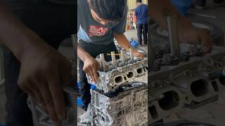 install cylinder head carenginerepair automobile cylinderhead autorepair mechanic carrepair [upl. by Anyah]