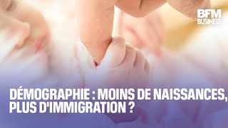 Démographie  moins de naissances plus dimmigration [upl. by Lita]