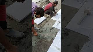 Stone fixing on floor floormarble tiles shorts [upl. by Bidle816]