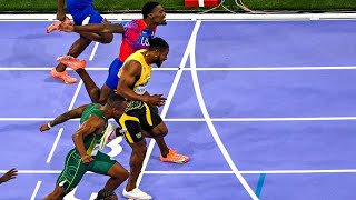 Paris Olympics highlights Noah Lyles wins tracks 100M USA adds two swimming golds [upl. by Grimonia]