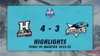 Anglet Hormadi 43 Rapaces de Gap  Highlights  Synerglace Ligue Magnus 202324 [upl. by Lorsung466]