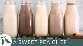 How to Make Coffee Creamer  5 Easy Flavors  A Sweet Pea Chef [upl. by Yhtomit233]