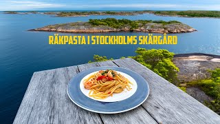 DÅ VAR VI IGÅNG Räkpasta i Stockholms skärgård med en god vän [upl. by Bokaj]