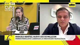 Marcelo Benitez CEO Millicom con Mabel Rehnfeldt en A la Gran 730 ABCTV [upl. by Glass309]