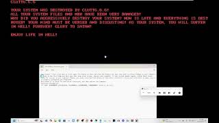 BlueScreenCommandexe and Clutt666exe crashes windows 7 VMware Workstation [upl. by Jehias]