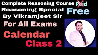 Calendar Class 2 Free Reasoning Batch By Vikramjeet Sir [upl. by Inalaehon]