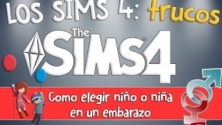 COMO ELEGIR EL SEXO DEL BEBÉ EN UN EMBARAZO EN LOS SIMS 4 [upl. by Amelita]