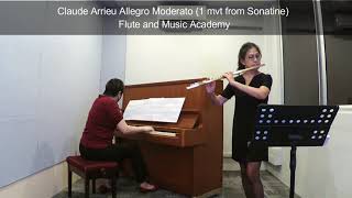 Flute ABRSM Grade 5 from 2022 B1 Claude Arrieu Allegro Moderato 1 mvt from Sonatine [upl. by Reynolds745]