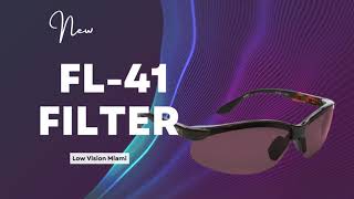 FL41 Light Rose Filter for migraines Low Vision Miami [upl. by Amikehs]